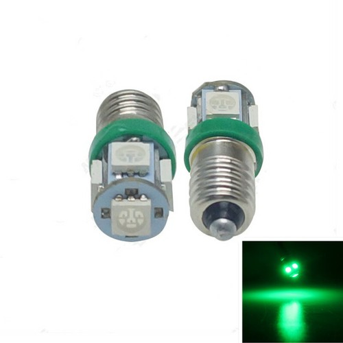 10X 5050 5SMD E10 Screw LED Bulbs For Car Dashboard Indicator Lights 6V 12V 24V - Picture 4 of 14