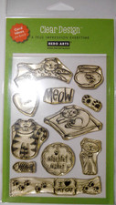 Hero Arts Clear Design I LOVE MY CAT Stamps New 2008