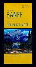 1960s Bel Plaza Motel Banff Canada Cascade Mountains VTG Hotel Travel Brochure