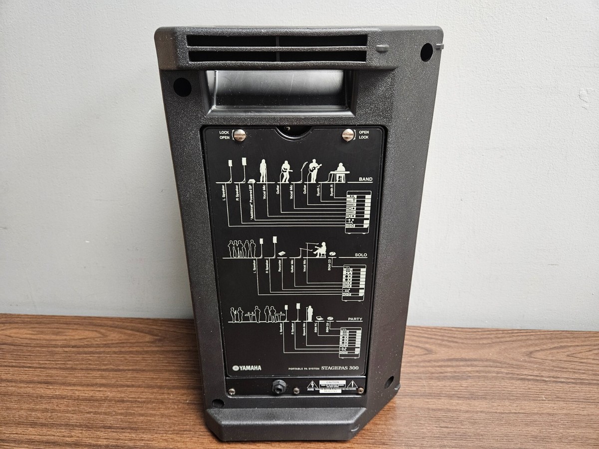 Yamaha STAGEPAS 300 Portable PA System Single Speaker & Diagram