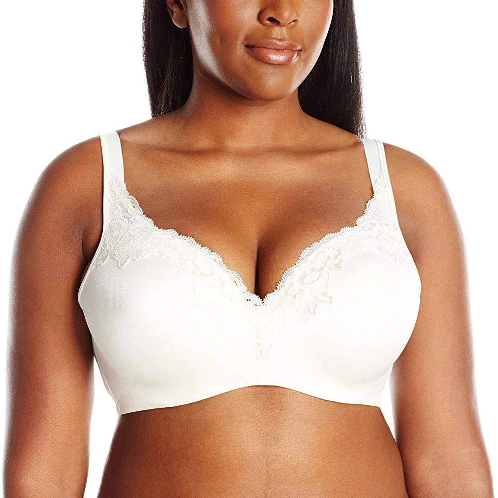 033X05 Playtex 4823 Secrets Body Revelations Underwire Bra 44C Ivory Lace  (NWD)