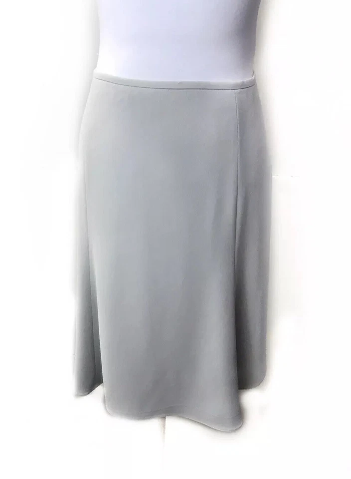 Armani Collezioni 2 Light Blue Skirt Suit Antinea IT38 40 Cropped Jacket $1500 - Image 3 of 4