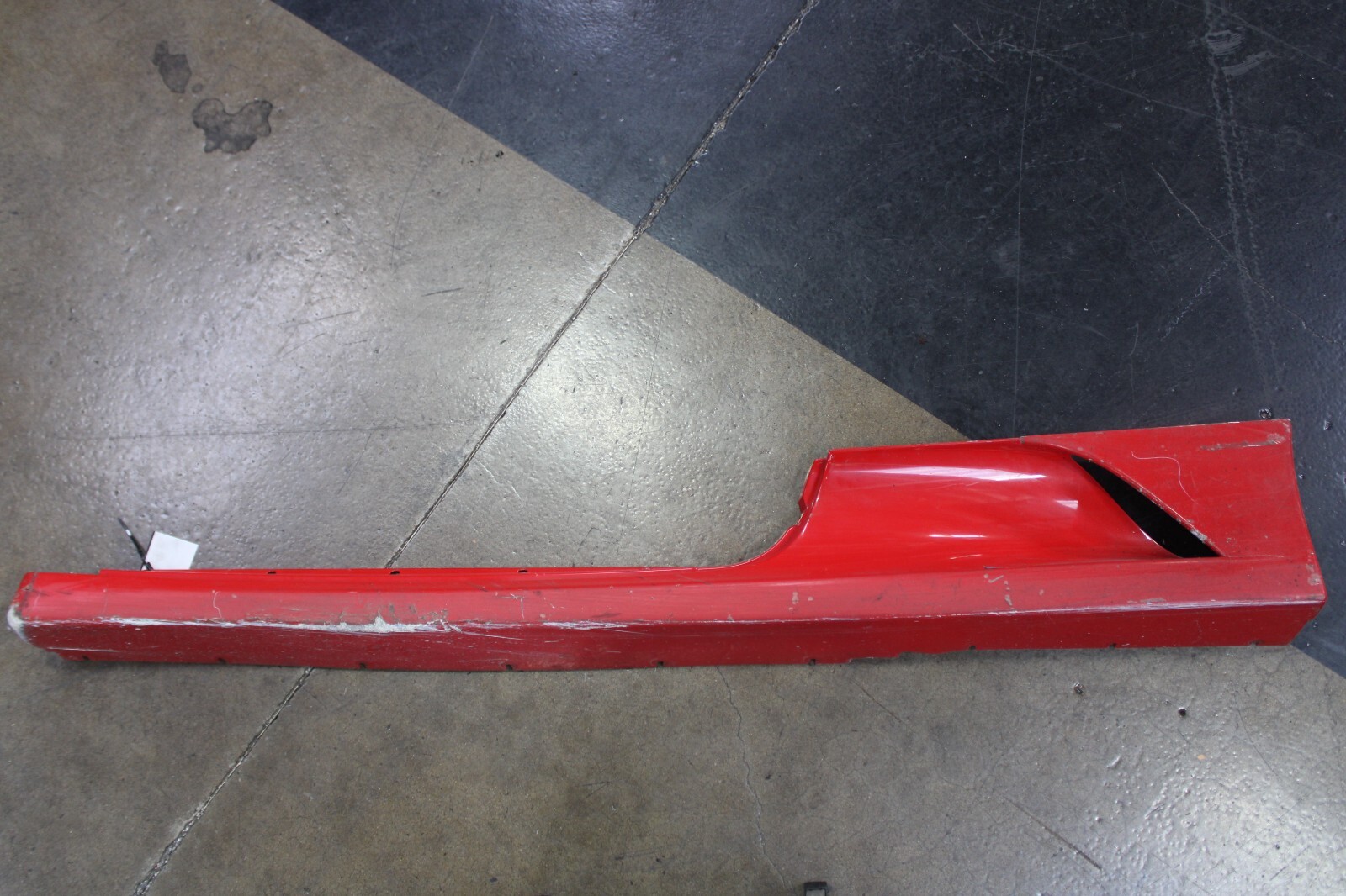 Ferrari F430, Coupe, Spider, LH, Rocker Panel, Red, Dmg, Used, P/N 68021110