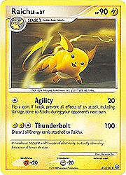 Pokemon Diamond and Pearl Majestic Dawn- Raichu (Uncommon) Card 45/100