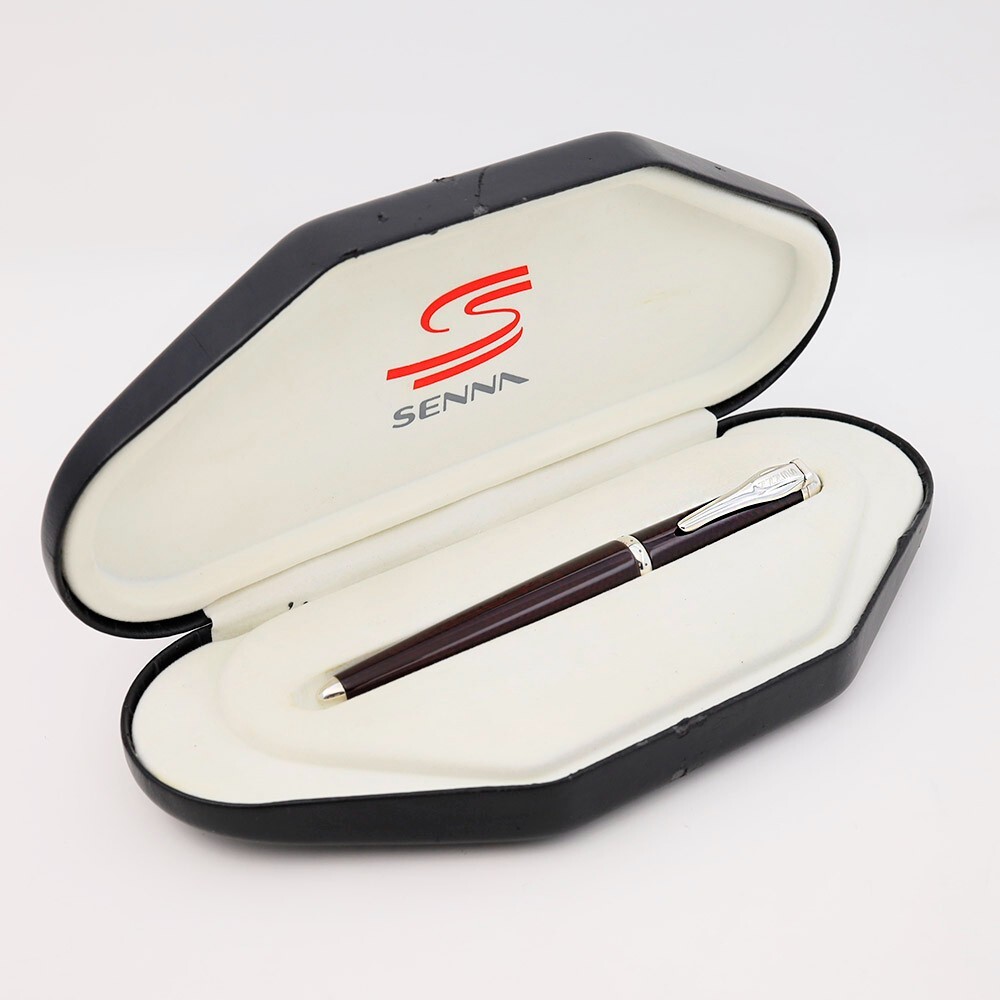 Montegrappa Ayrton Senna Burgundy Carbon Fiber Fountain Pen