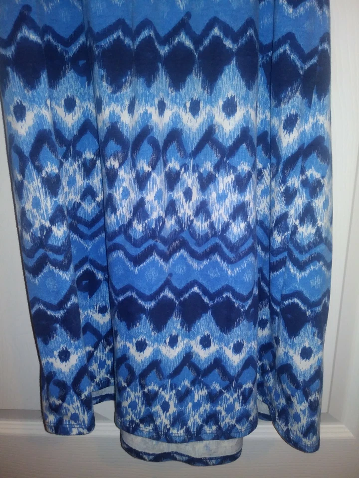 Arizona Jean Co. Maxi Vestido Solero Hippie Boho Largo Azul Talla 16 para Niña Foto 2 de 4
