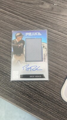 2022 Panini Capstone Brent Rooker Peak Auto Patch #PMS-BR Padres Autograph