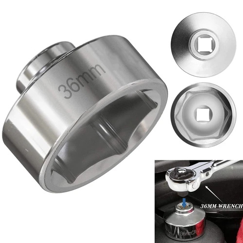36mm Oil Filter Socket Tool 3/8"Drive Cap Remover Low Profile Socket Wrench