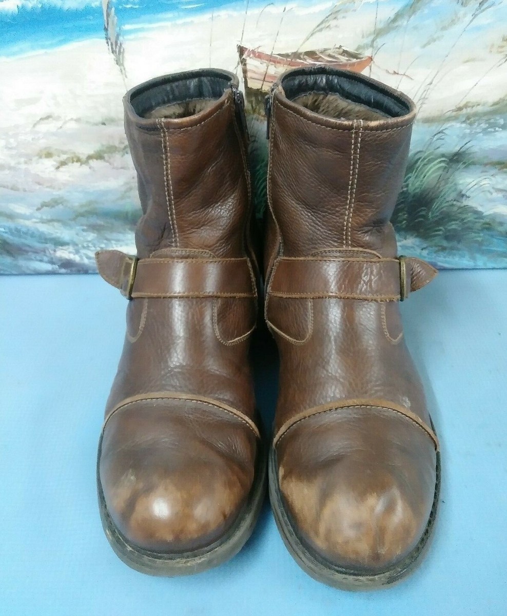 ASTON GREY Mens 10 Hampton Brown Leather Boots 110009  display picture 3