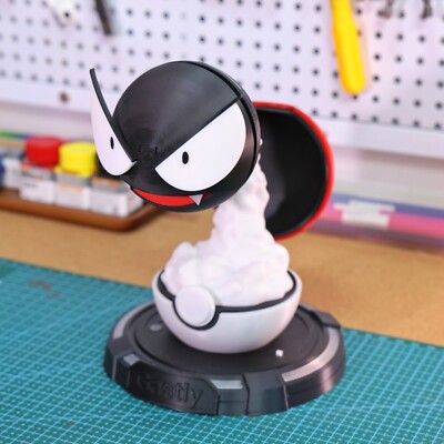 Gastly 3D Printed Pokemon Luminous New 2.1 Humidifier Cool Desk Decor Handmade