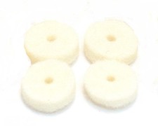 4 White Felt Washer 4mm Thickness for Schaller style Grover Strap Lock Button