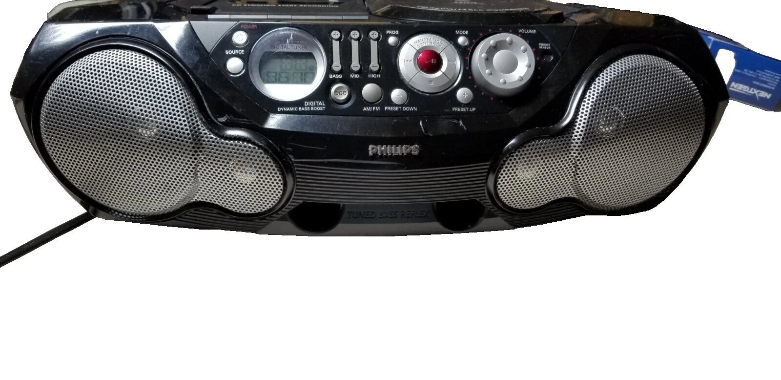 Estéreos y radiocasetes portátiles Philips Negro