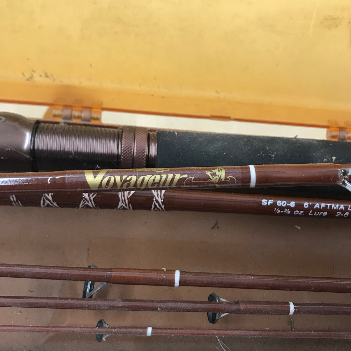Vtg Fenwick Safari Voyageur SF60-6 Spin Fly Line No. 6 Fishing Rod