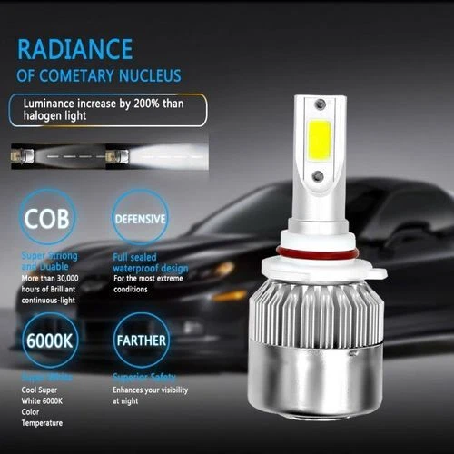 Kit combo de lâmpadas Hi/Lo para Chevrolet Equinox 2010-2018 4PC 6000K farol LED CL - Imagem 3 de 4