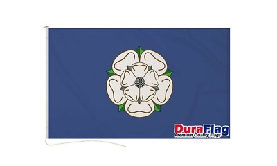 YORKSHIRE OLD STYLE DURAFLAG 150cm x 90cm QUALITÄT FLAGGENSEIL & KNEBEL
