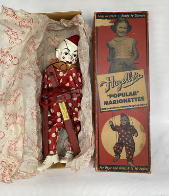 marionnetteさん専用です Hazelle's Marionettes Teto the Clown 801 in Original Box See All