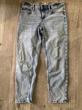 SO Goods For Life Jeans Womens Size 10 Light Blue Low Rise Denim Distressed