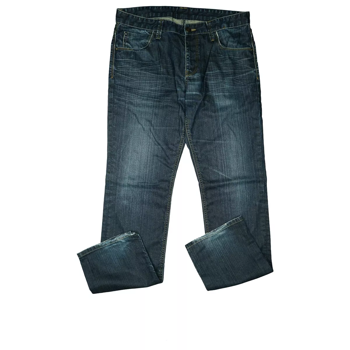 TOM TAILOR Marvin Slim Men s Jeans Pants Straight Comfort Gr 50 W34 L34 Darkblue