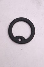 Dog Tag Silencer Round Black Rubber 1-736D