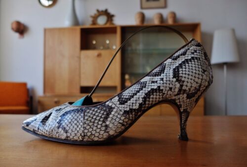 Bella Elvira Damen pumps Beige Braun  Leder Schuhe Gr 38 UK 5 True Vintage - Bild 1 von 7