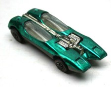 1968 Hot Wheels Redline Splittin' Image Green Aqua Diecast Mattel Made In USA