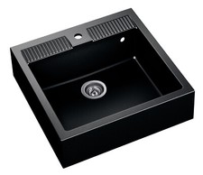 Junona 1 - Becken-Granitspüle Senza Gocciolatoio