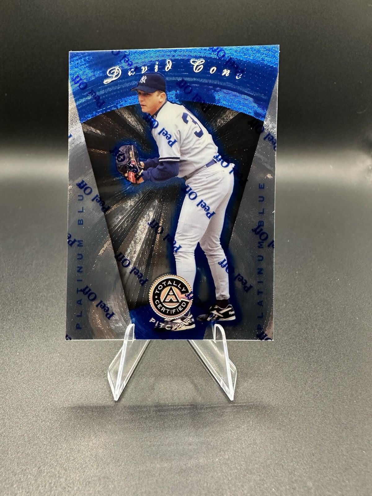 1997 Pinnacle Totally Certified - Platinum Blue #34 David Cone /1999