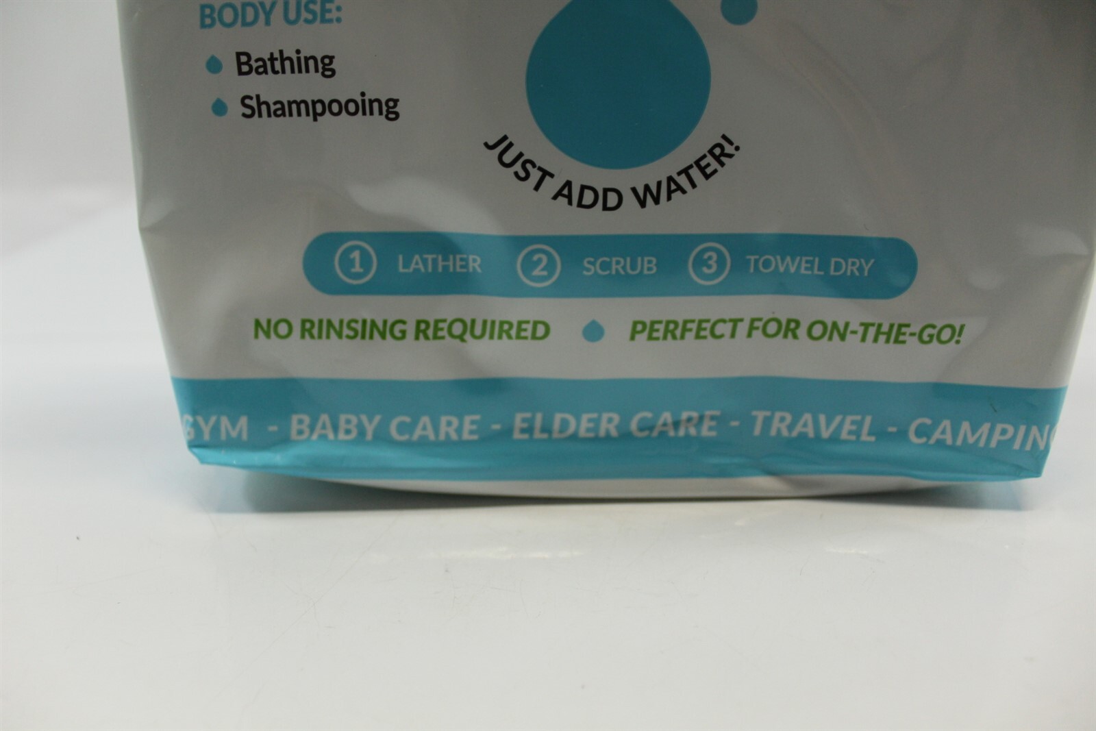 Scrubzz Disposable Bathing Wipes Alternative Rinse Free 3 Packs of 25