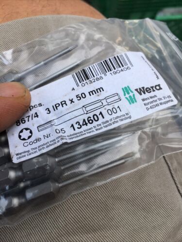 Wera 134601 IPR3 x 50mm Security TorxPlus Bit, Pentalobe, Five Lobe - Picture 1 of 2