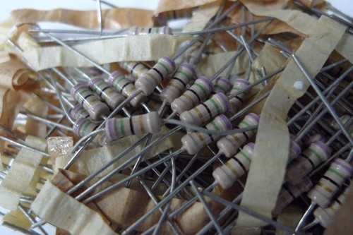 Resistor Metal Film Philips 5% X5 Off Original Vintage Resistors Drop Down Menu - Picture 160 of 657