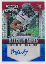 2015 Collegiate Draft Prizm Red White Blue Mojo Malcolm Agnew Rookie Auto 13/25