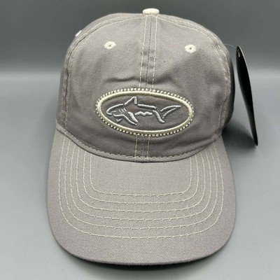 Greg Norman Golf Hat Men Gray Embroidered Strap Back Cap Cotton New
