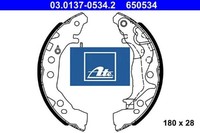 ATE 03.0137-0534.2 Bremsbackensatz 4 Bremsbacken Trommelbremse FüR Suzuki