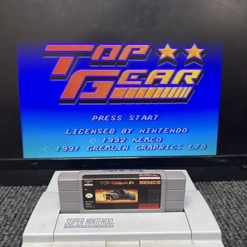 Top Gear (Super Nintendo SNES) Cart Only - Tested & Working - Free Shipping