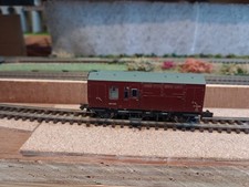 N-gauge Graham Farish RARE Mk 1 MaroonHorse Box 373-360A