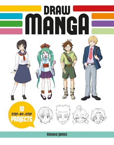 Keroko James - Draw Manga 10 Step-By-Step Projects - Paperback - G245Z-image