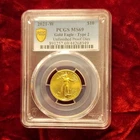 U.S. Mint 2021 Gold Eagle Type 2 $10 PCGS MS69 1/4 oz Gold Unfinished Proof Dies