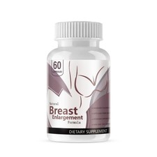 Natural Breast Enlargement Formula Supplement Increase Fullness  Size 60 Caps 
