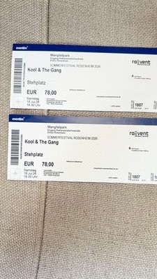 2x Tickets   Kool & The Gang | Sommerfestival Rosenheim 2026 | Stehplatz | 18.07