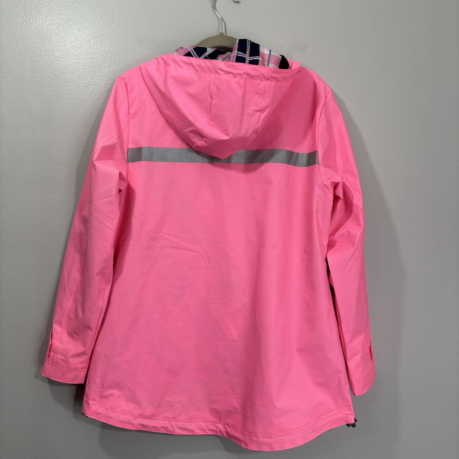 Bar Harbor Maine New Englander Raincoat pullover Pink Size Medium image 2