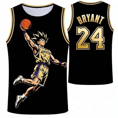 Dragon Ball Basketball Trikot Tanktop Son Goku Print Style Bryant, Sport