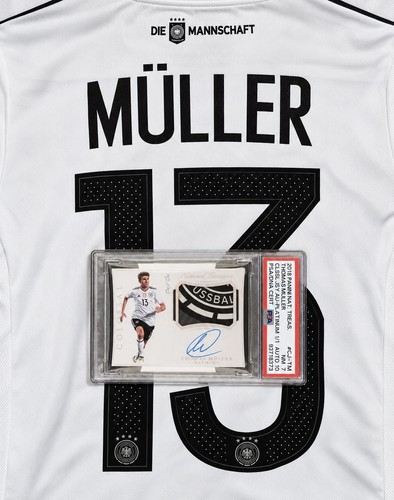 Panini 2018 National Treasures Colossal Thomas Muller 1/1 PSA 7 Auto 10!