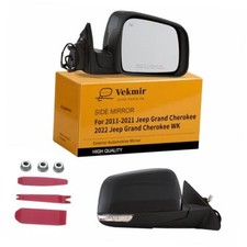 Side Mirror For 2011-2021 Jeep Grand Cherokee 11Pins Right Black 11-Pins 