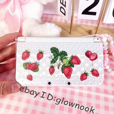 Hot Cute Strawberry Case for Nintendo series shell- Kawaii Lace Dot Design Cover