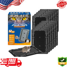 Mouse Glue Traps 12 Packs Large Glue Traps for Mice and Rats Indoor Sticky Traps
