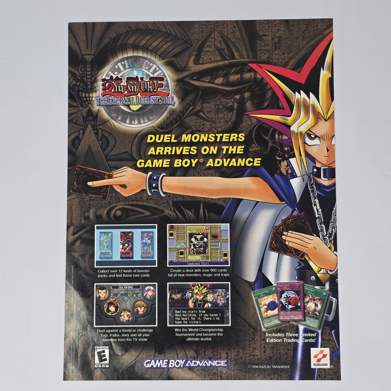 Yu-Gi-Oh! The Eternal Duelist Soul Game Boy Advance Monsters Print Ad/Poster