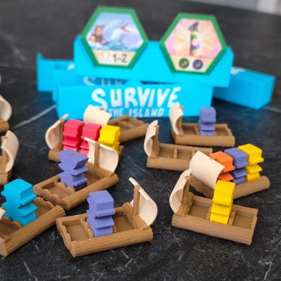 Survive The Island Organizer Einsatz + Floß Upgrade + Spieler Fliesenhalter | Passend