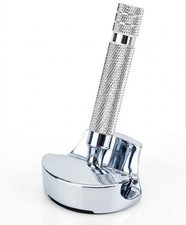 Chrome Stainless Steel Shaver Holder Safety Razor Stand for Merkur Muhle Rockwel