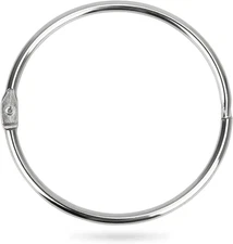 12 Pack Loose Leaf Binder Rings 3 Inch Smooth Steel Book Rings for Index Cards F