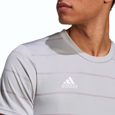 adidas AEROREADY Campeon 21 JSY Men's M Gray Striped Soccer Jersey GN5729